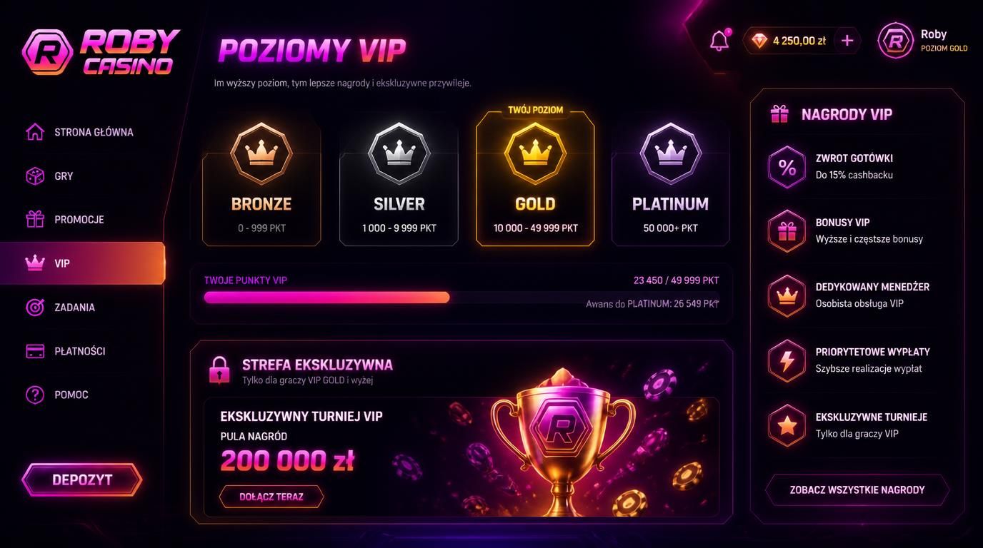 ilustracja drabiny VIP z poziomami i nagrodami